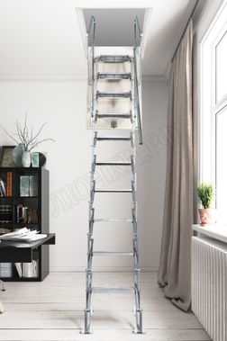 Чердачная лестница Aci Alluminium Elegant Fantozziscale 700*1000*2760-3000 Чердачная лестница Aci Alluminium Elegant Fantozziscale 700*1000*2760-3000