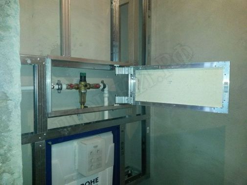 Люк под плитку Нажимной Секрет-Лайт 2 створки 1050*500 Люк под плитку Нажимной Секрет-Лайт 2 створки 1050*500