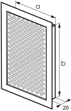 Решетка металлическая с перфорацией Цветок врезная 750*1450 Решетка металлическая с перфорацией Цветок врезная 750*1450