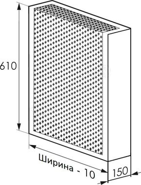 Радиаторный экран С перфорацией Цветок Металлический верх 690*610 Радиаторный экран С перфорацией Цветок Металлический верх 690*610