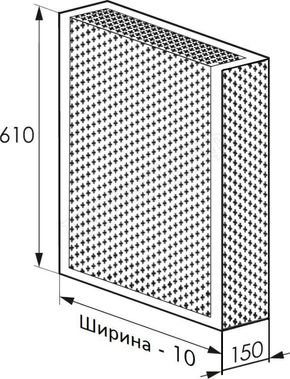 Радиаторный экран С перфорацией Цветок Металлический верх 690*610 Радиаторный экран С перфорацией Цветок Металлический верх 690*610