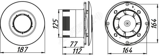 Вентилятор потолочный Awenta Sateo, WXS125 Вентилятор потолочный Awenta Sateo, WXS125