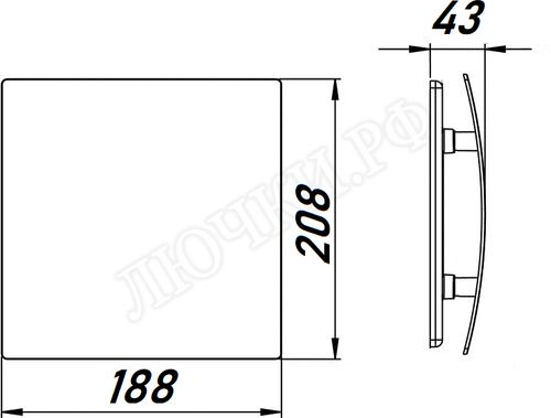 Панель для вентиляторов Awenta System+, Escudo, PECB125M, Чёрный матовый, пластик Панель для вентиляторов Awenta System+, Escudo, PECB125M, Чёрный матовый, пластик