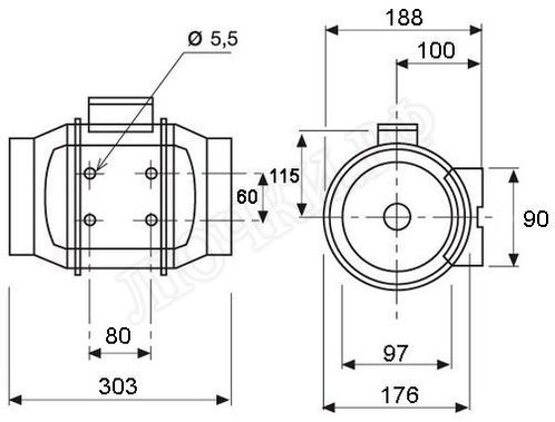 Вентилятор TD250/100 230V 50 Вентилятор TD250/100 230V 50