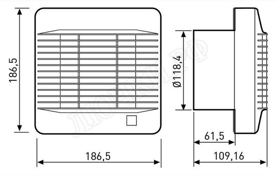 Вентилятор EDM 200 CR Вентилятор EDM 200 CR