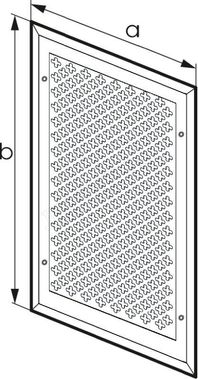 Решетка металлическая с перфорацией Цветок накладная 1400*200 Решетка металлическая с перфорацией Цветок накладная 1400*200