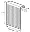 Радиаторный экран С перфорацией Цветок Металлический верх 690*610 Радиаторный экран С перфорацией Цветок Металлический верх 690*610